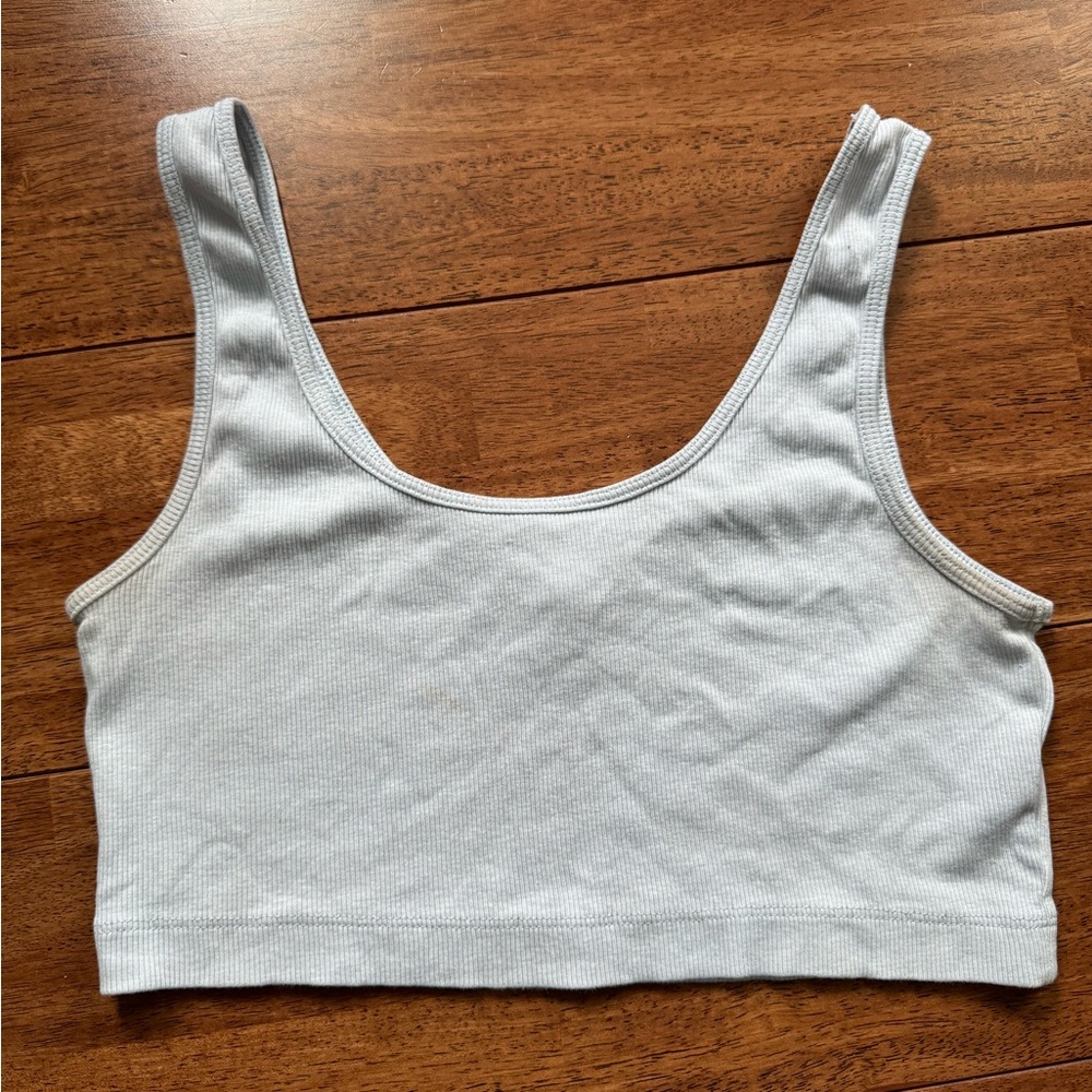 H&M Light blue Ribbed Top